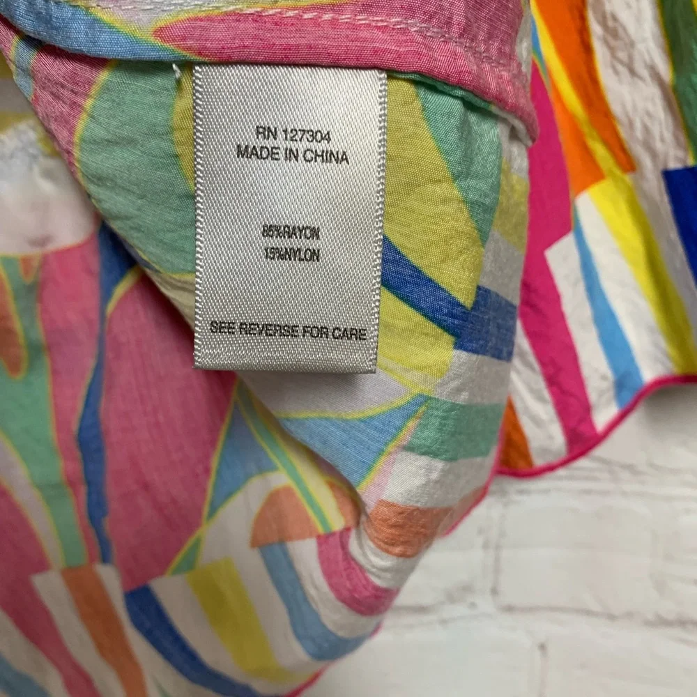 John Mark Colorful Off Shoulder Top Size M - Picture 3 of 5